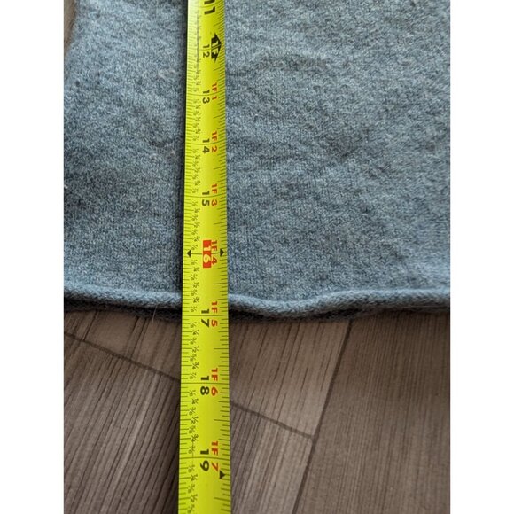 Garnet Hill Womens Blue Fair Isle Sweater M Lambswool Cashmere Long Sleeve XS - Picture 5 of 6